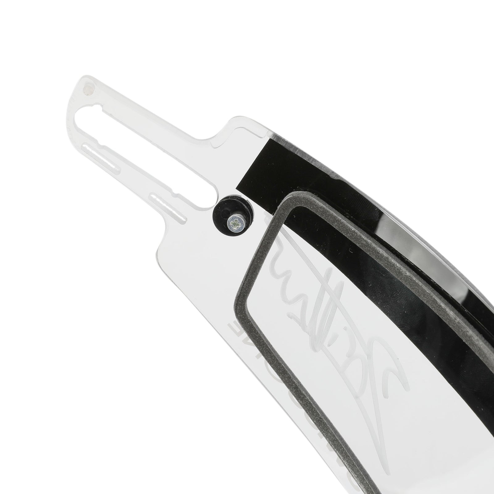 LOT 747 - Jacques Villeneuve Signed 2004 Renault F1 Team Race Used Helmet Visor