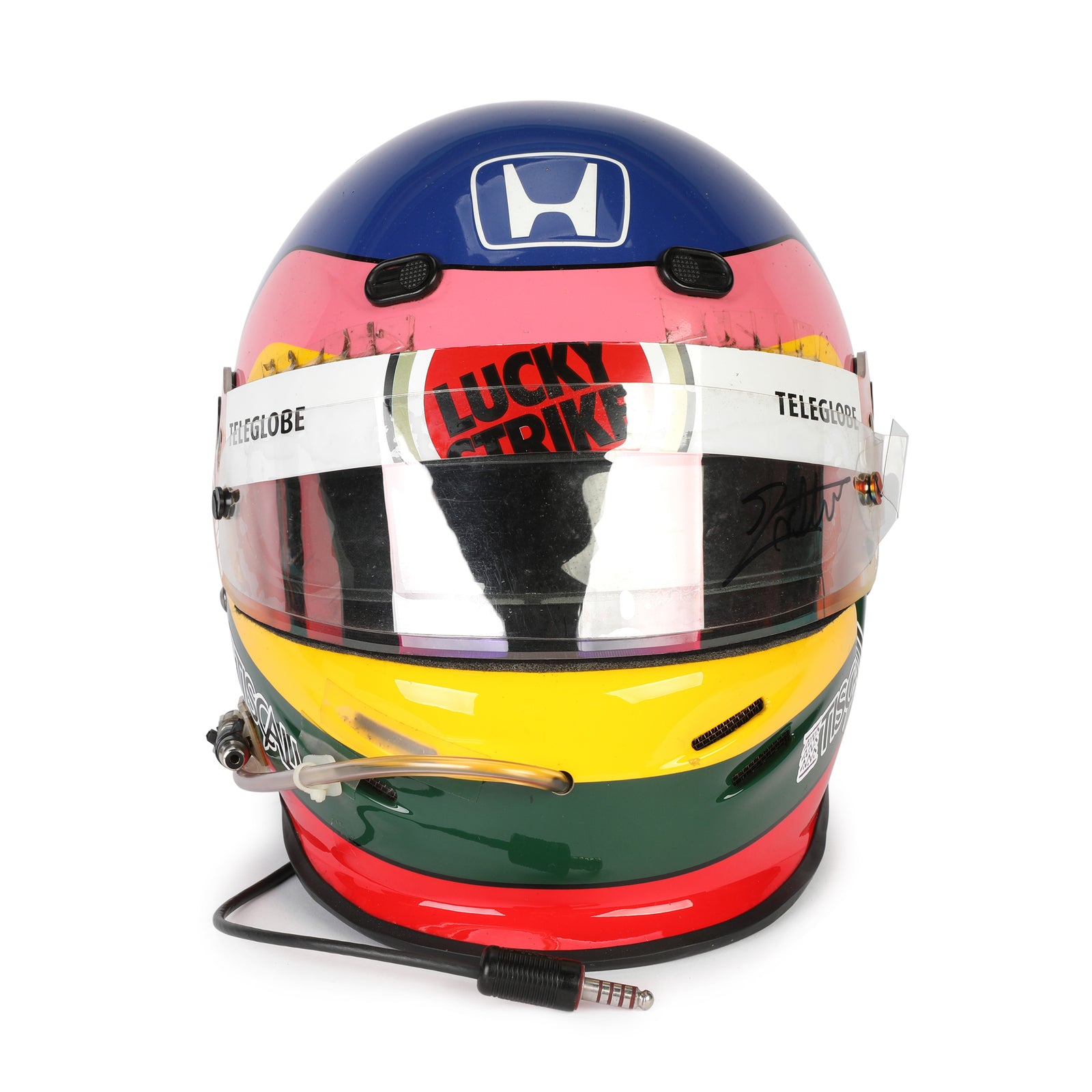 Season Launch LOT 405 - Jacques Villeneuve 2001 Signed BAR Helmet - German GP