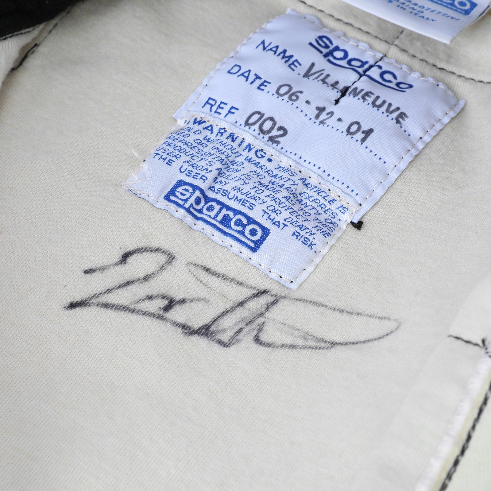 Season Launch LOT 413 - Jacques Villeneuve 2001 Signed BAR Suit