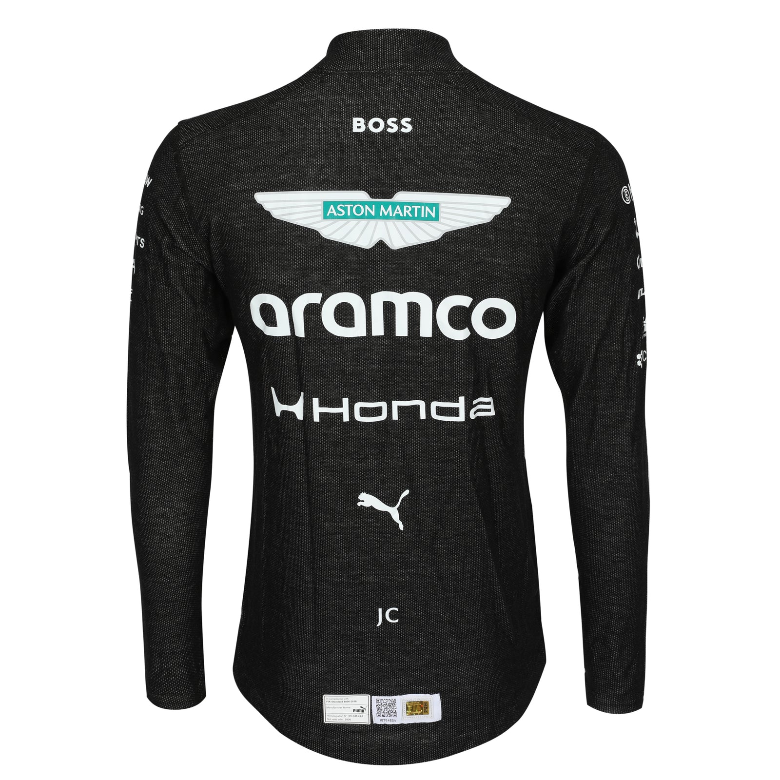 Auction LOT 023 - Jak Crawford 2026 Aston Martin Aramco F1 Team Un-Signed Un-Used Nomex - Black