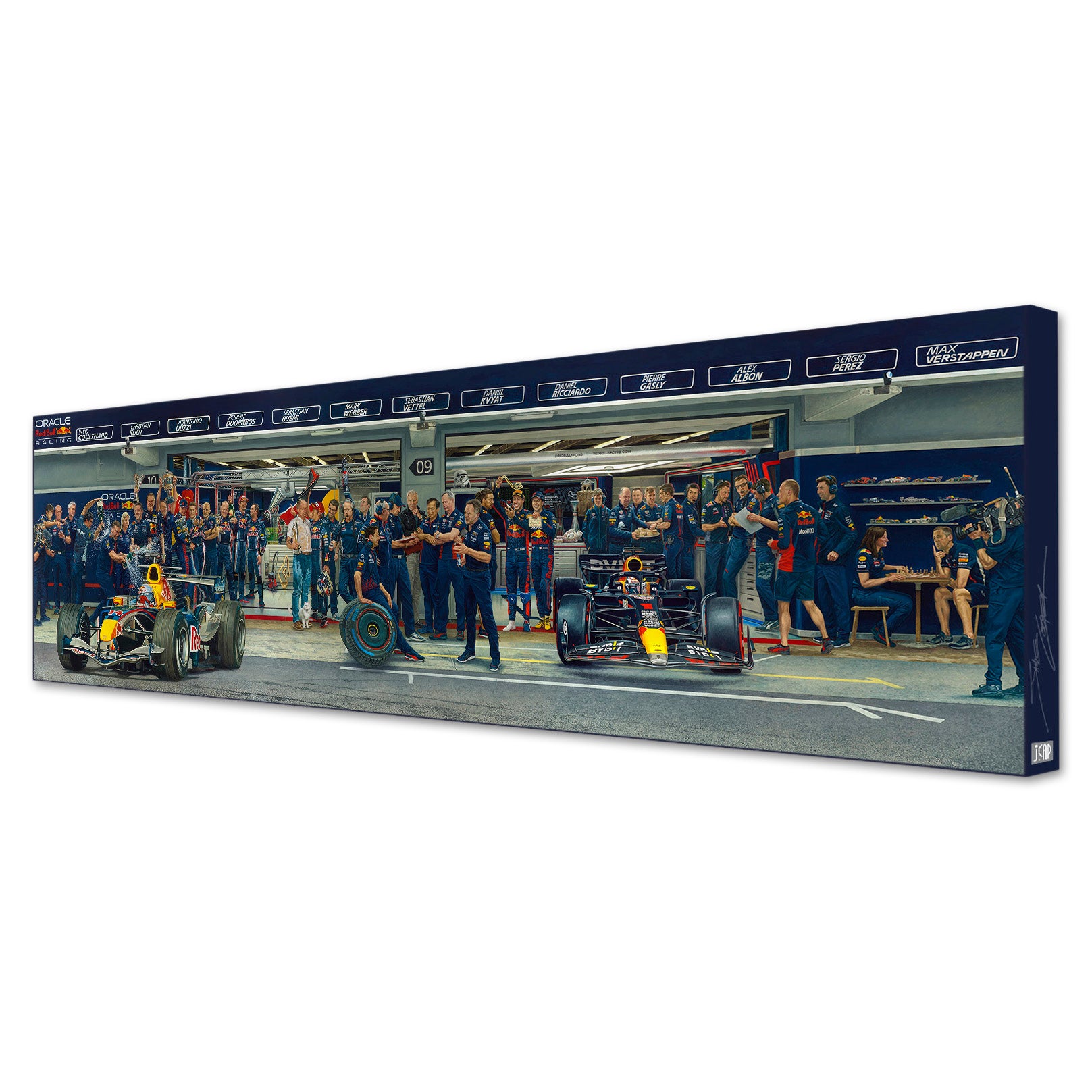 Red Bull Racing’s 20th Anniversary ‘Dream Scene’ - Jamie Cooper Giclee Canvas