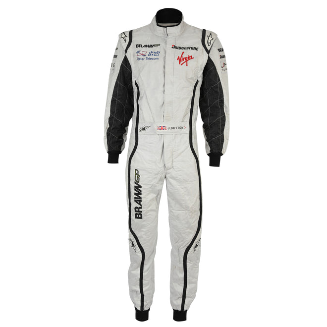 LOT 002 - Jenson Button 2009 Brawn GP Abu Dhabi Grand Prix Weekend-Used Race Suit