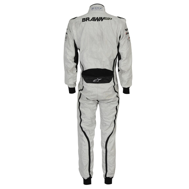 LOT 002 - Jenson Button 2009 Brawn GP Abu Dhabi Grand Prix Weekend-Used Race Suit