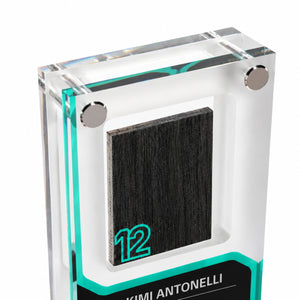 Kimi Antonelli 2025 Mercedes F1® Season-Used Skid Plank in Acrylic