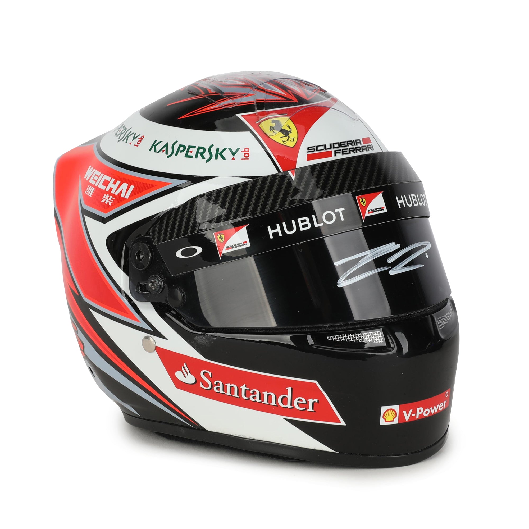 Kimi Raikkonen Ferrari 2015 Signed 1:2 Scale Helmet