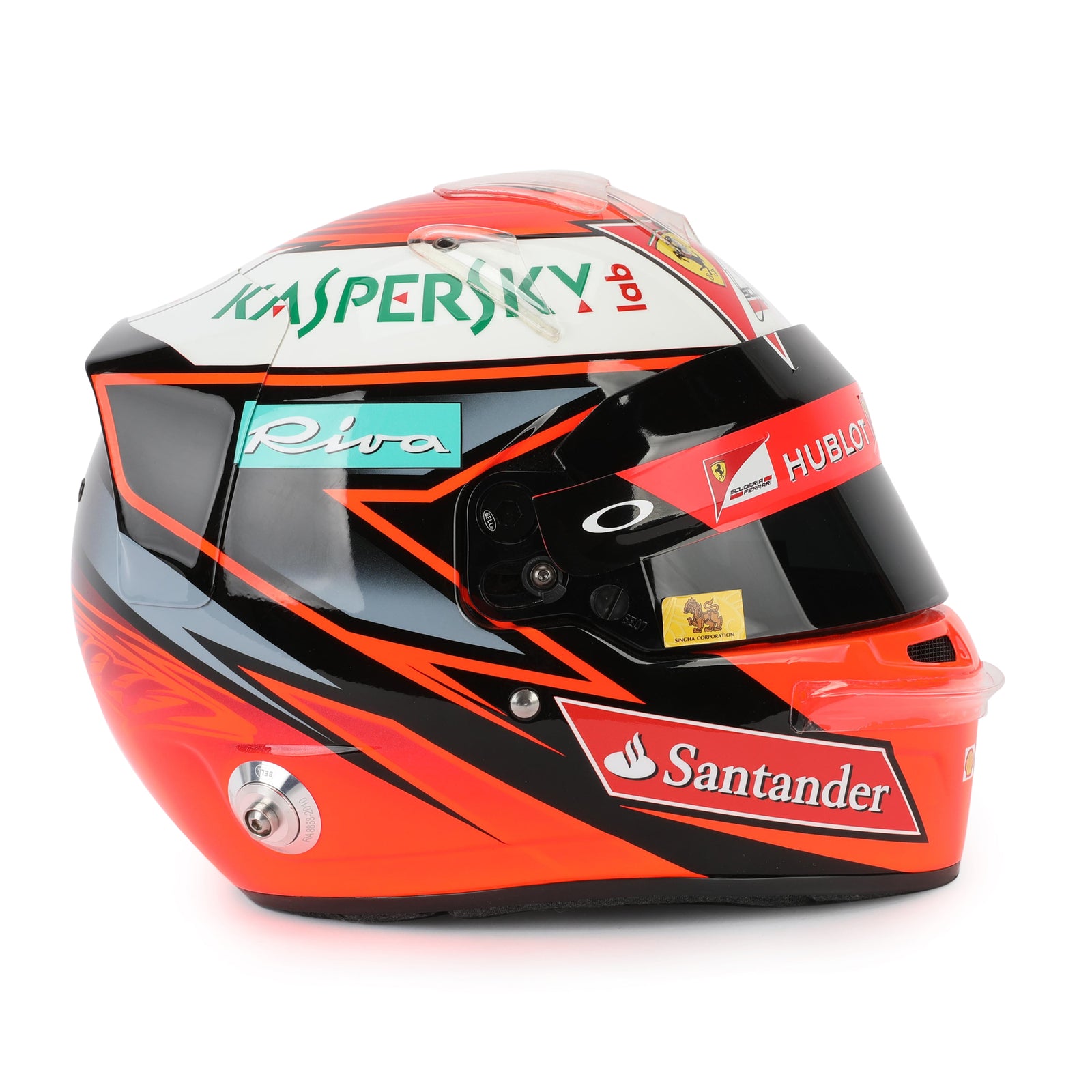 LOT 637 - Kimi Räikkönen 2016 Signed Replica Helmet