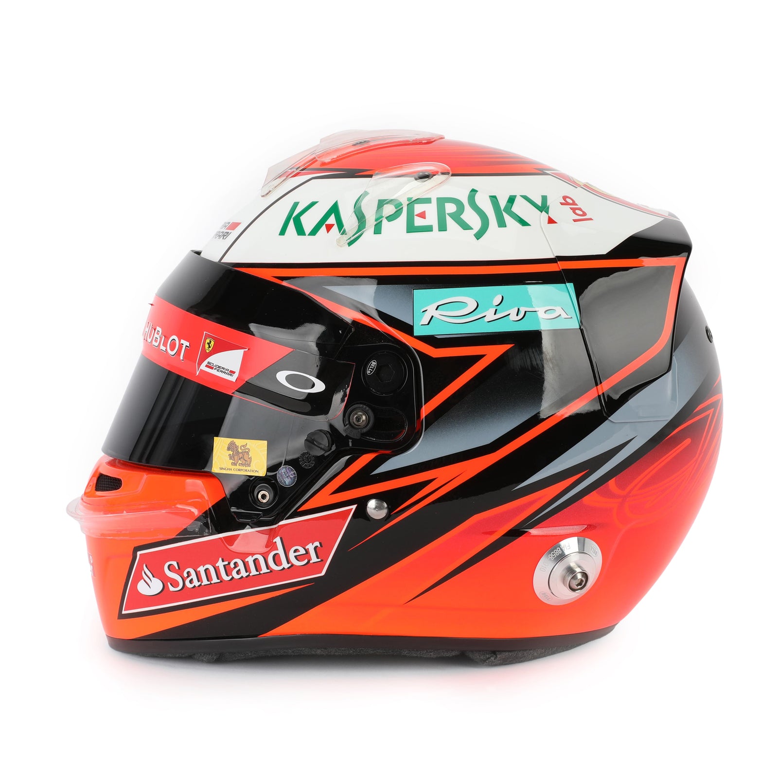 LOT 637 - Kimi Räikkönen 2016 Signed Replica Helmet