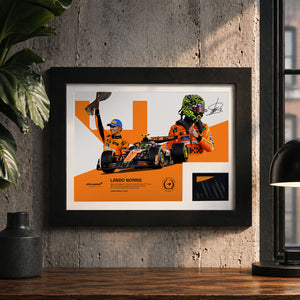 Limited Edition Lando Norris 2024 Constructors’ Champions Bodywork & Photo