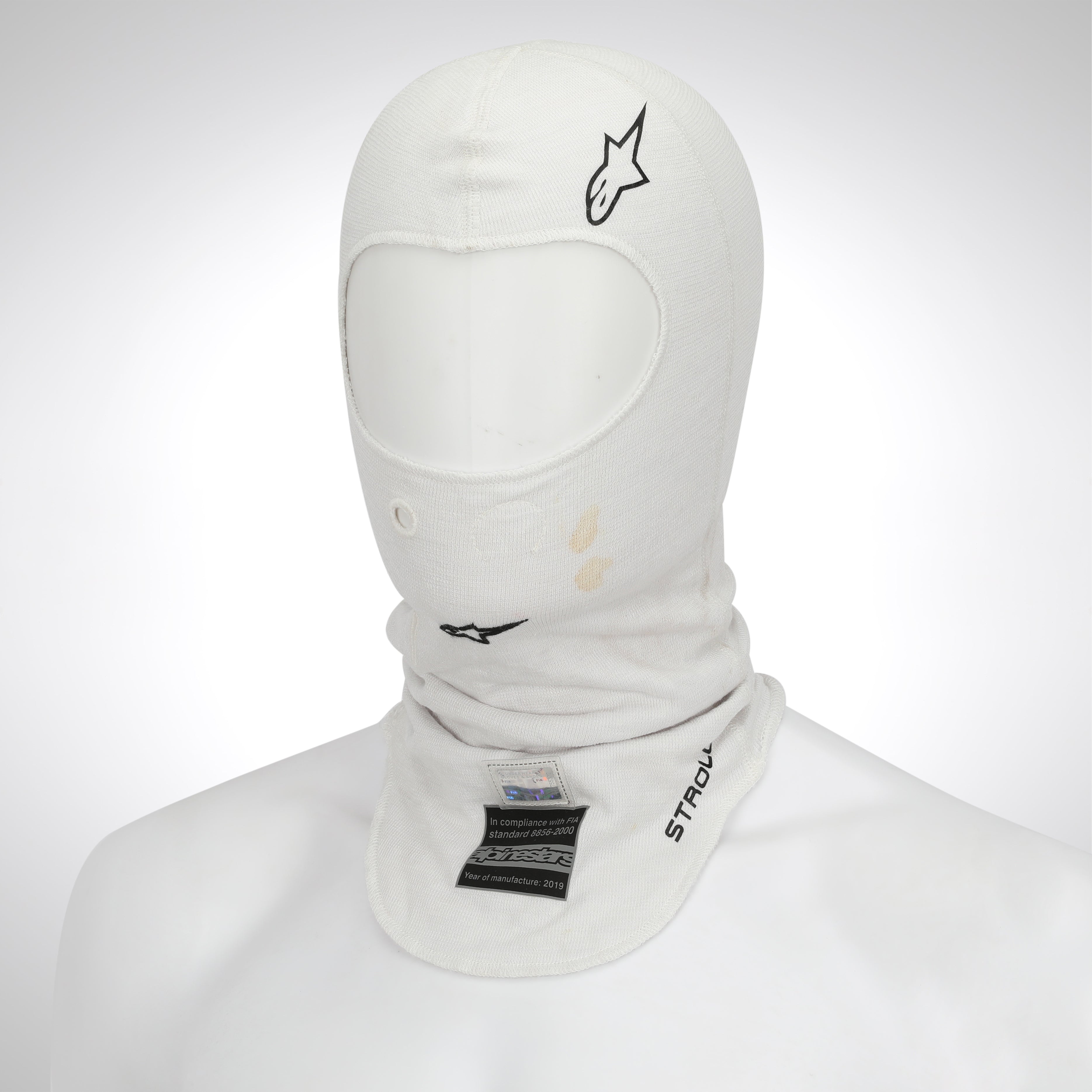 Lance Stroll 2019 Grand Prix Used Racing Point Balaclava