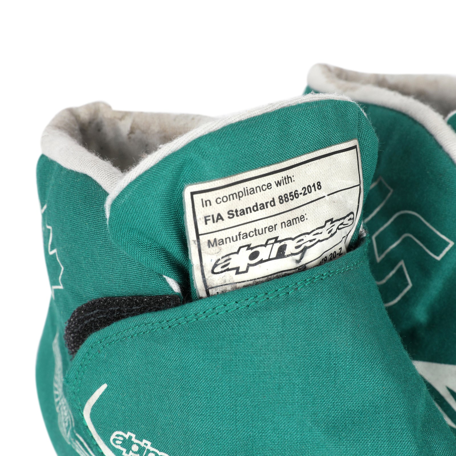 Auction LOT 123 -  Lance Stroll 2023 Used Boots - Monaco Grand Prix
