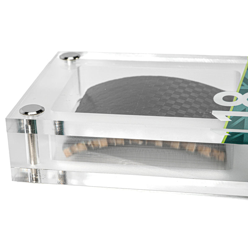 Aston Martin F1 authentic bodywork Lance Stroll 2024 acrylic mounted memorabilia