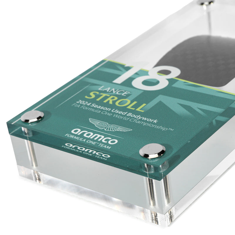 Formula 1 acrylic framed bodywork Stroll 2024 season used motorsport collectible