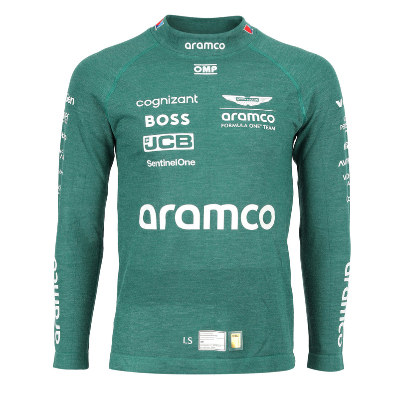 Lance Stroll un-signed Aston Martin Aramco F1 Team 2024 un-used green Nomex motorsport memorabilia