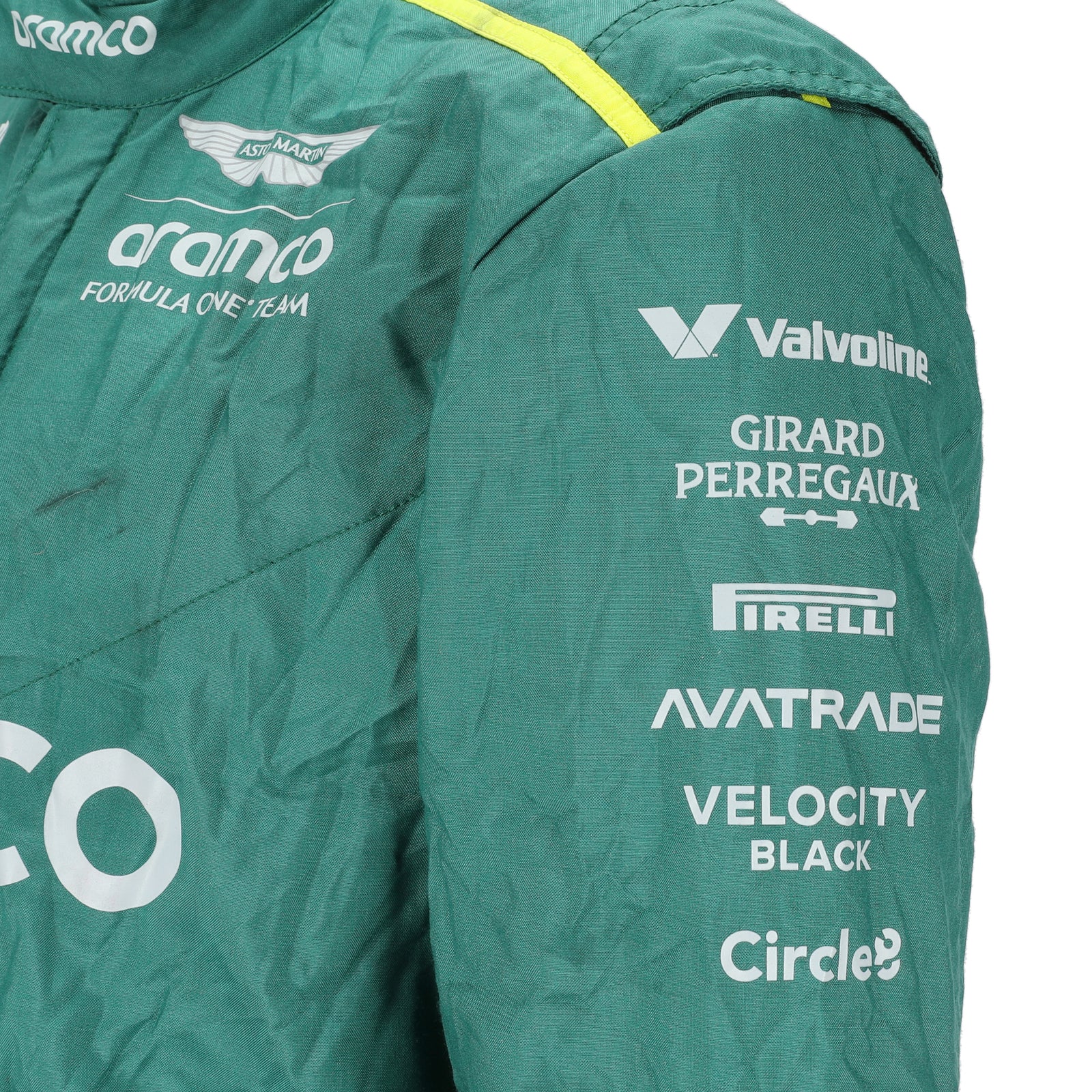 Lance Stroll Signed 2024 Aston Martin Aramco Formula One Team Grand Prix Used Suit - US GP