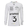 Lance Stroll Signed 2024 Aston Martin Aramco Formula One Team Grand Prix Used Nomex - US GP - White