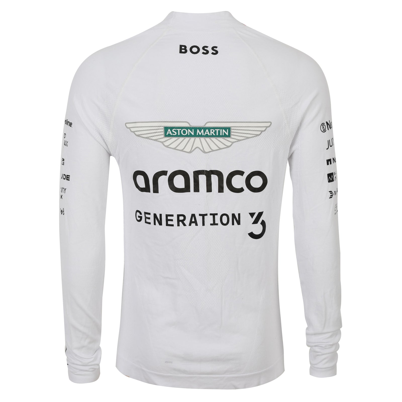 Lance Stroll Signed 2024 Aston Martin Aramco Formula One Team Grand Prix Used Nomex - US GP - White