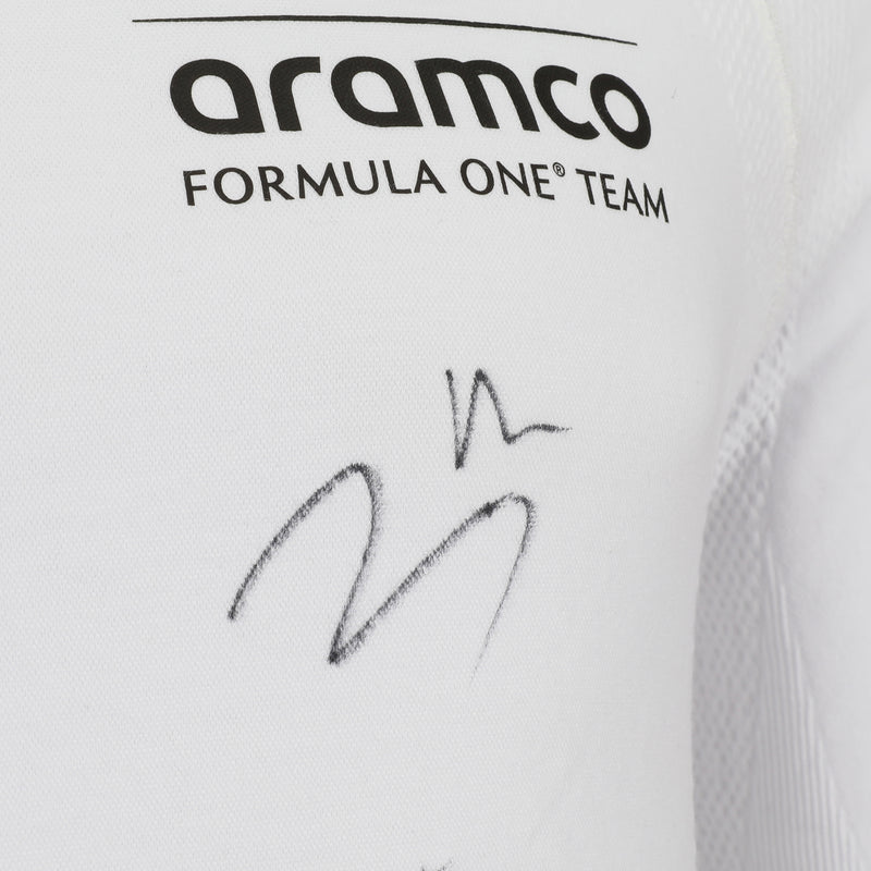 Lance Stroll Signed 2024 Aston Martin Aramco Formula One Team Race Worn Nomex - USA GP