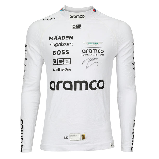 Auction LOT 053 - Lance Stroll Signed Aston Martin Aramco F1 Team 2024 Nomex
