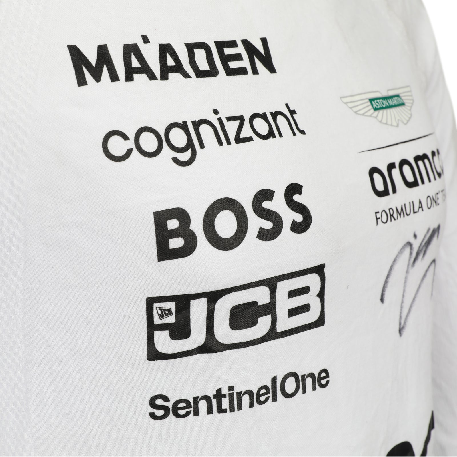 Auction LOT 053 - Lance Stroll Signed Aston Martin Aramco F1 Team 2024 Nomex