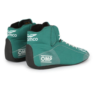 Lance Stroll 2024 Aston Martin Aramco F1® Team Chinese Grand Prix race-worn boots, authentic Formula 1 collector piece for motorsport enthusiasts
