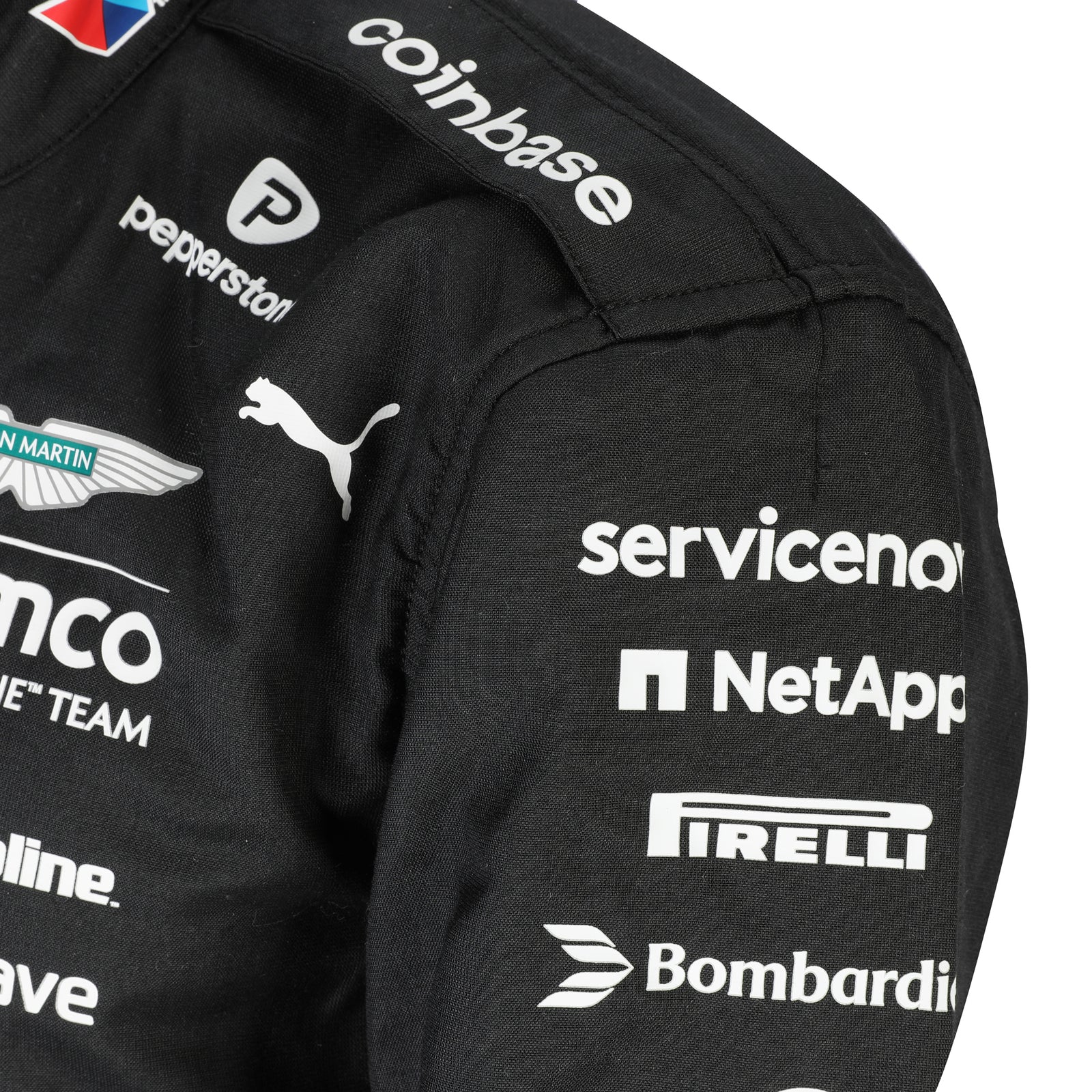 Lance Stroll 2025 Aston Martin F1 Team race-used suit from the Austin Grand Prix collector piece