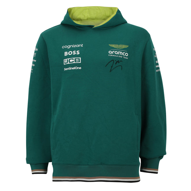 Lance Stroll Signed 2025 Aston Martin Aramco Formula One Team Hoodie