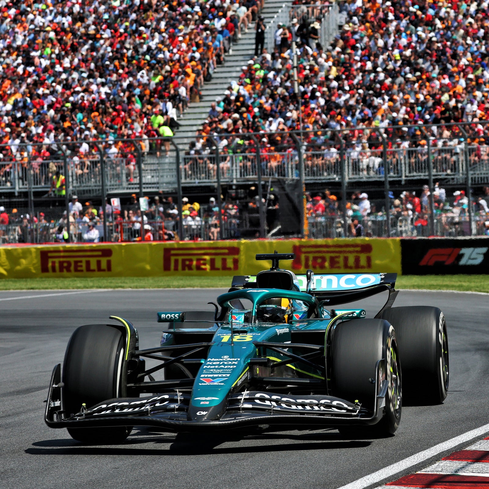 Lance Stroll 2025 Aston Martin Aramco Signed Print - Canadian GP