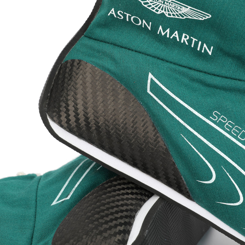 Authentic Lance Stroll Aston Martin Aramco Formula One Team 2025 un-used boots motorsport display item