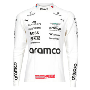 Lance Stroll 2025 Aston Martin Aramco Formula One Team Brazil Grand Prix race-worn Nomex, authentic Formula 1 memorabilia and premium collector display