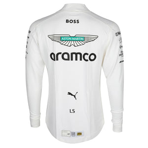 Lance Stroll 2025 Aston Martin Aramco Formula One Team Nomex from the Brazil Grand Prix, authentic race-worn Formula 1 collector piece