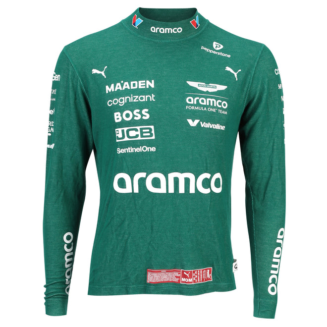 Lance Stroll 2025 Aston Martin Aramco Formula One Team race Nomex authentic Formula 1 memorabilia
