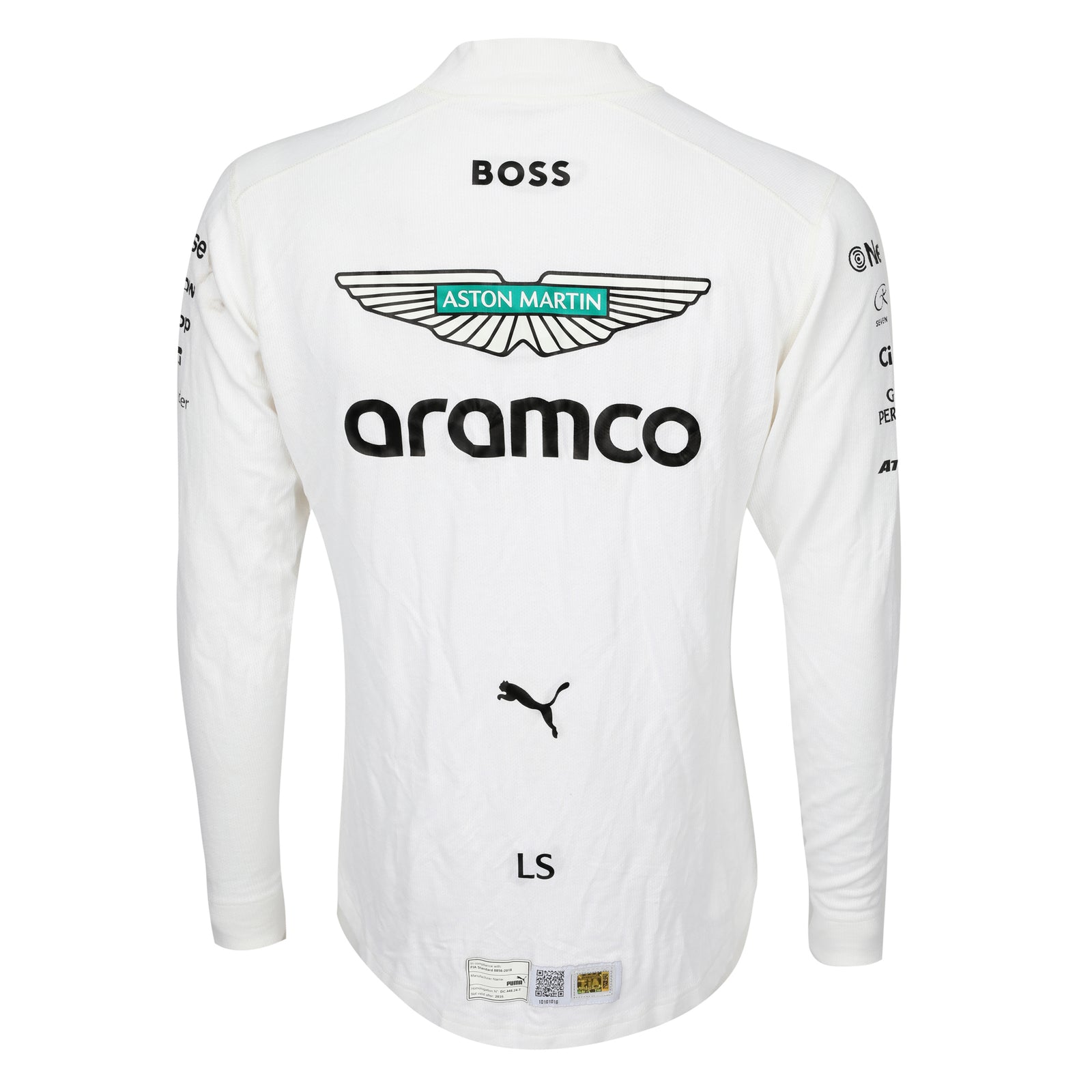Auction LOT 054 - Lance Stroll 2025 Aston Martin Aramco Formula One Team Nomex - British GP