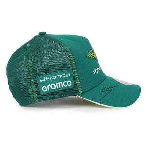 Lance Stroll 2026 Signed Aston Martin Aramco F1 Team Cap - Green