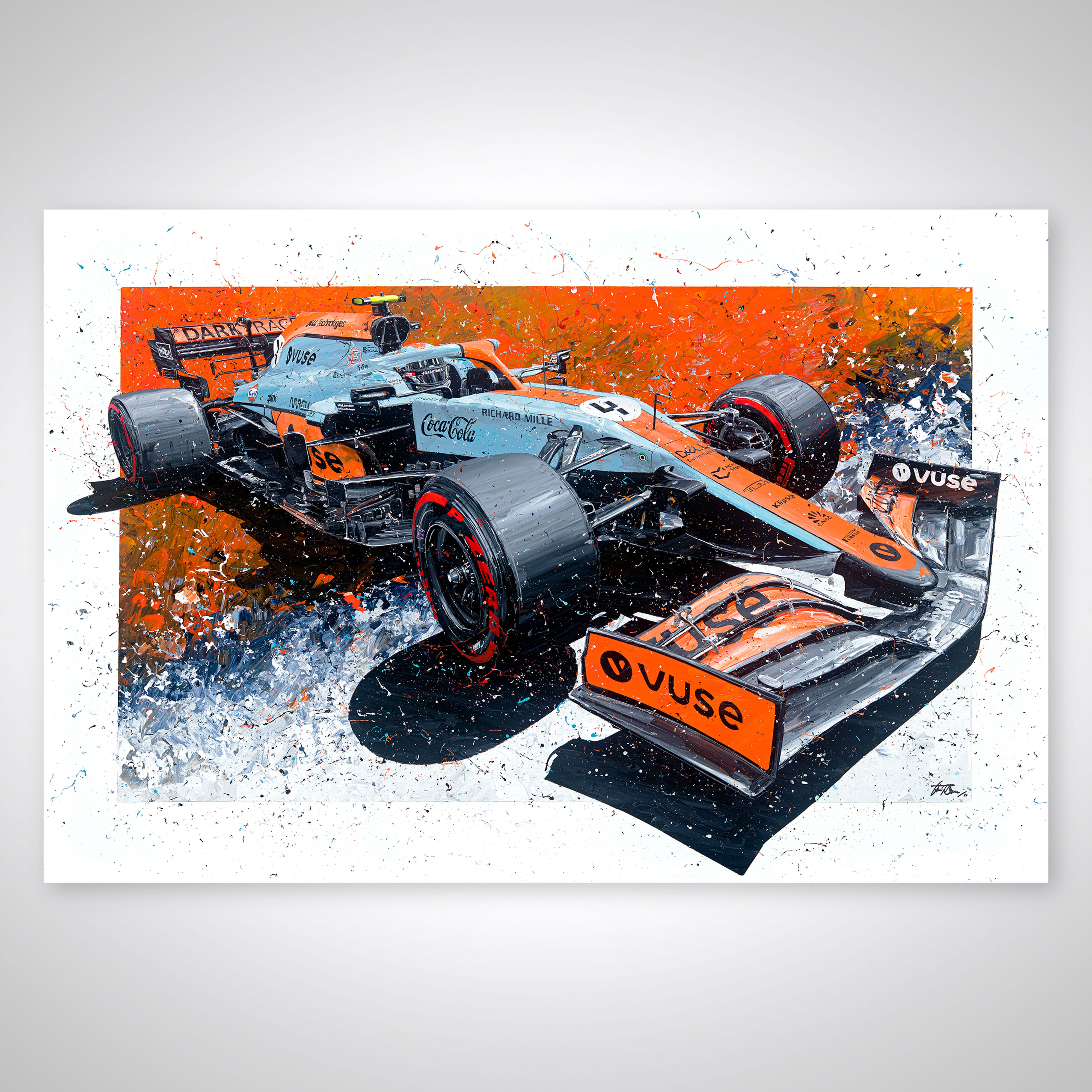 Lando Norris 2021 Monaco Grand Prix Giclee Print – David Johnson