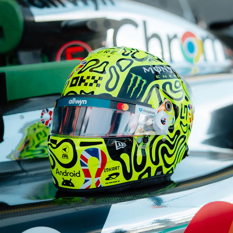 Lando Norris 2025 McLaren 1:2 Scale Helmet - British GP