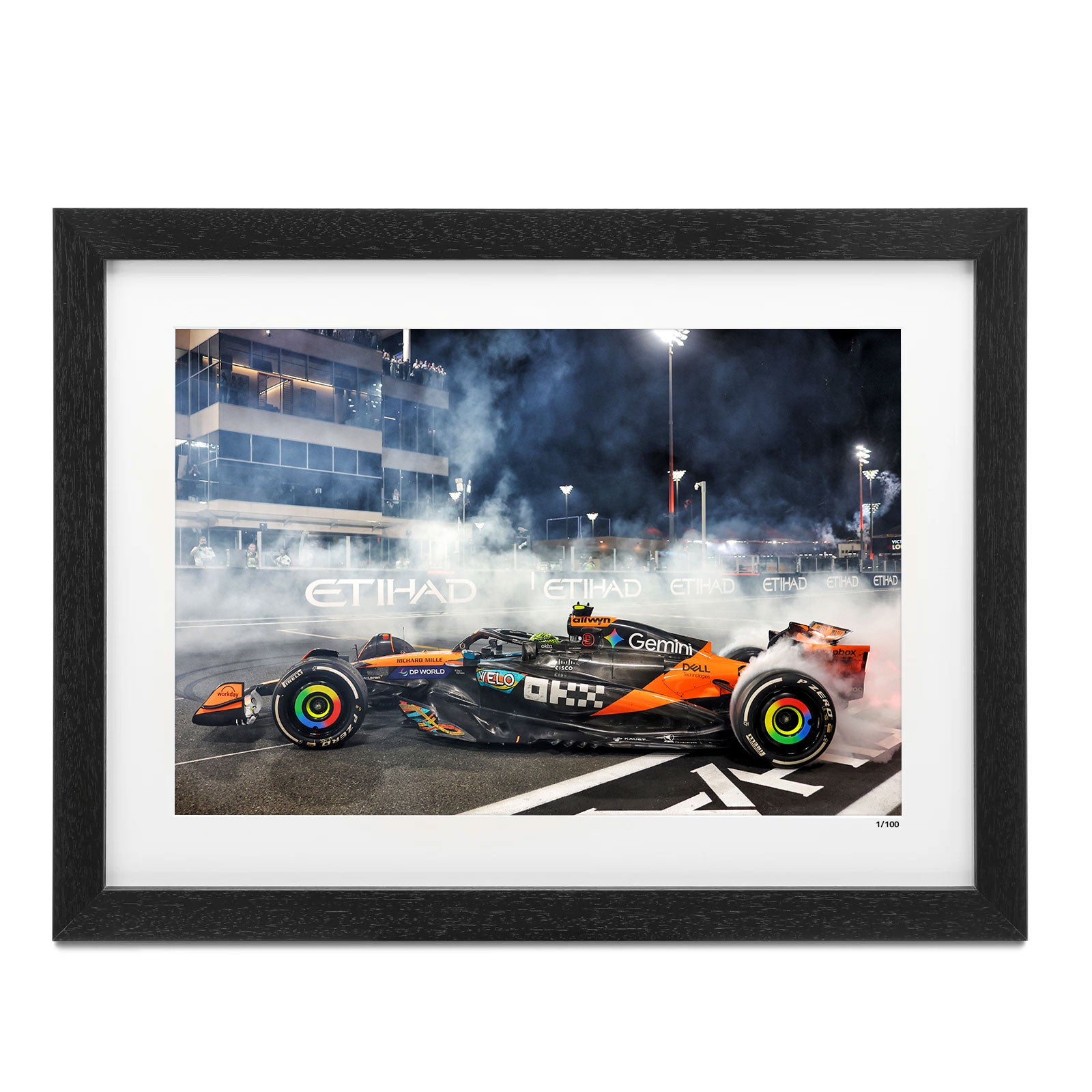 Lando Norris 2025 Driver World Champion Framed Photo