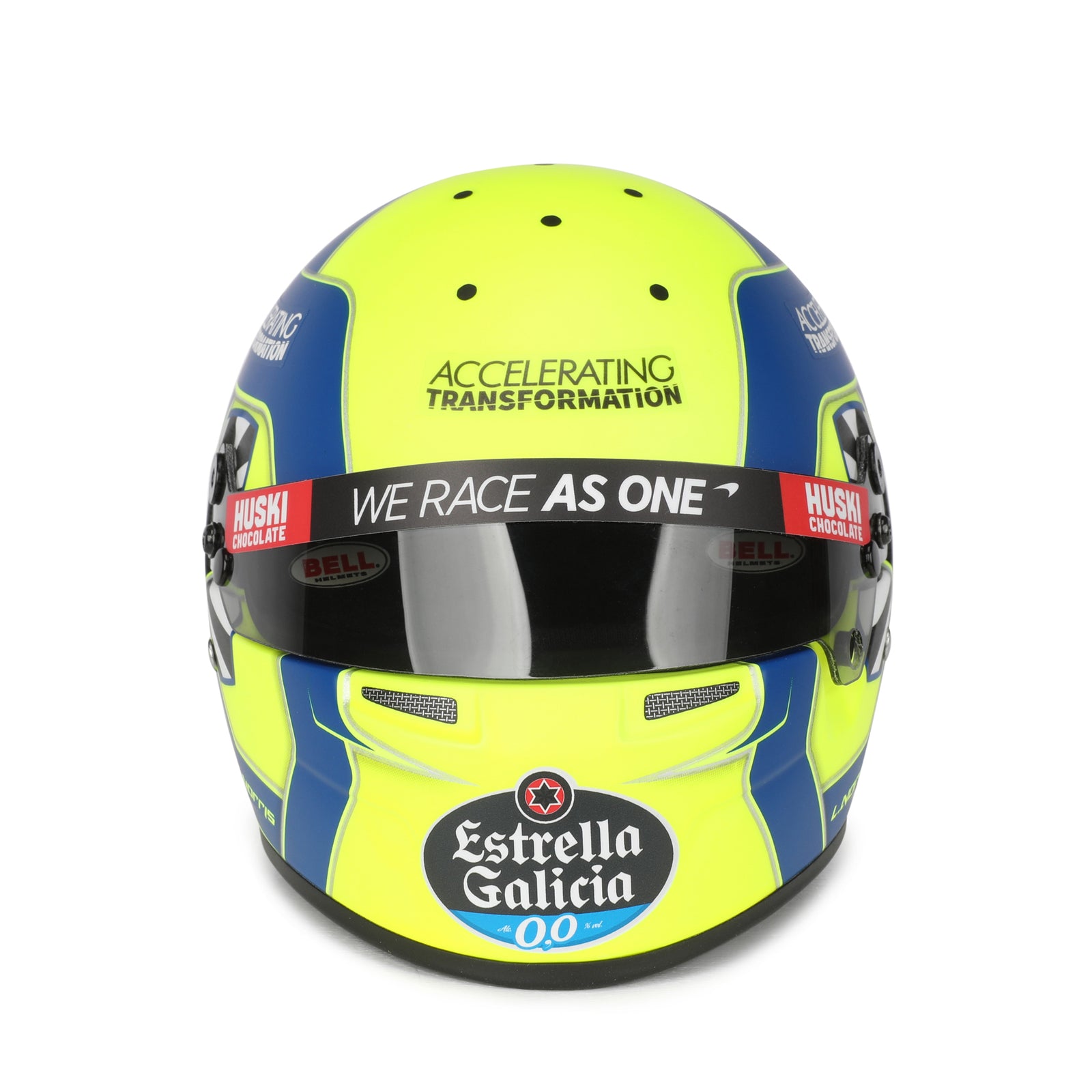 LOT 602 - Lando Norris 2020 1:2 Signed Mini Helmet