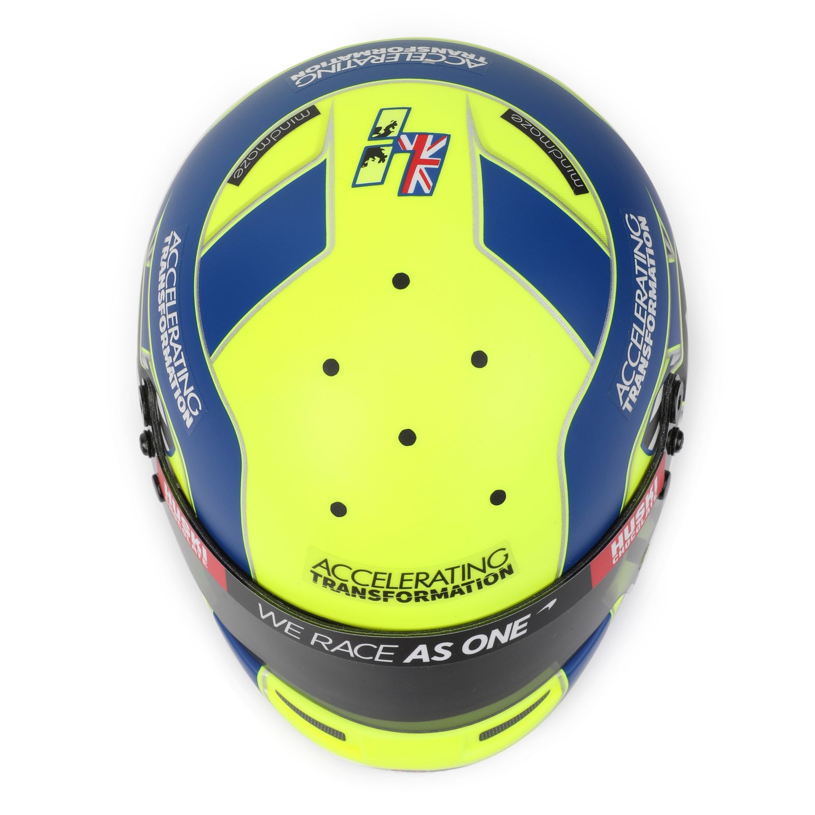 LOT 602 - Lando Norris 2020 1:2 Signed Mini Helmet