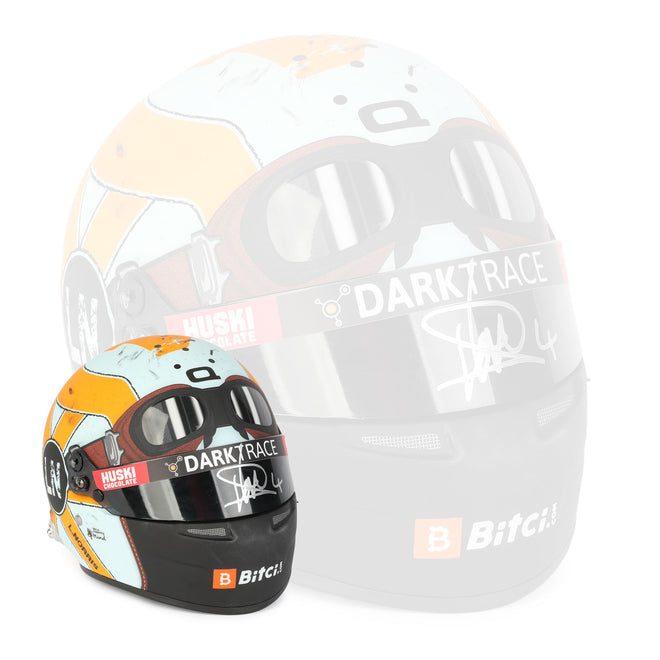 Miami Auction LOT 024 - Lando Norris 2021 McLaren 1:2 Scale Helmet - Monaco GP Signed