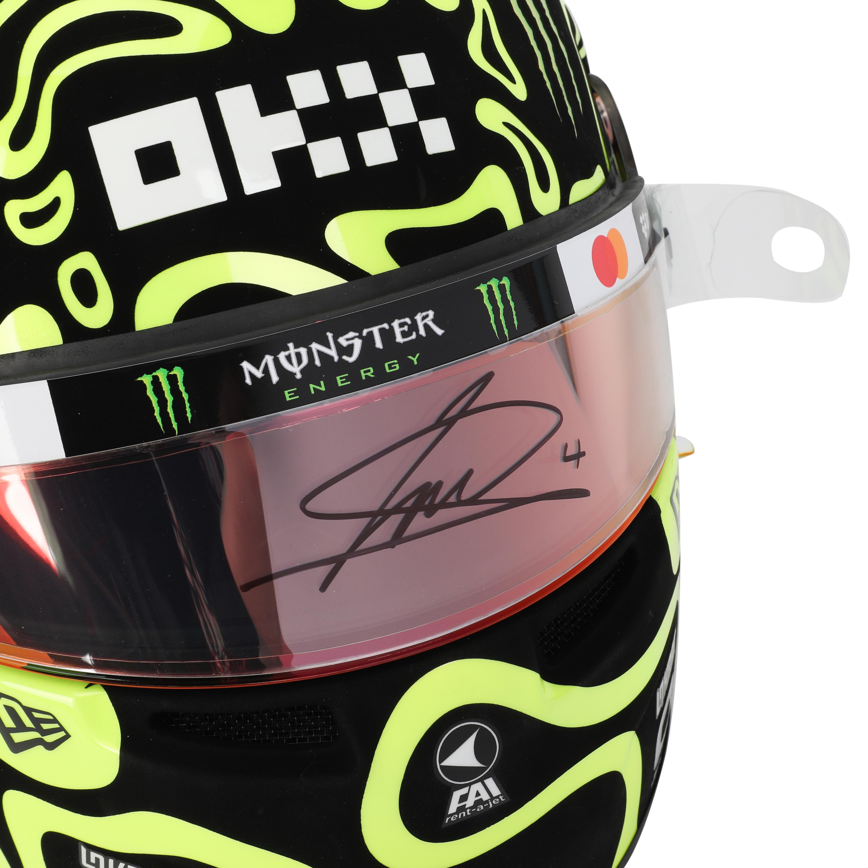 Lando Norris 2024 Signed Replica Helmet - Las Vegas GP