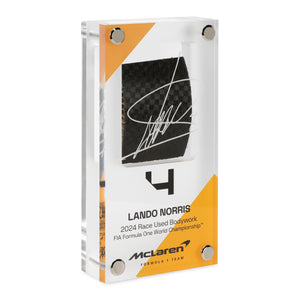 Lando Norris 2024 Bodywork in Acrylic - Black Edition Formula 1 collectible displayed in premium motorsport display
