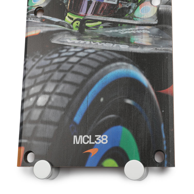 Lando Norris 2024 McLaren Formula One Team Grand Prix Used Front Skid Plank Wall Art - Canadian