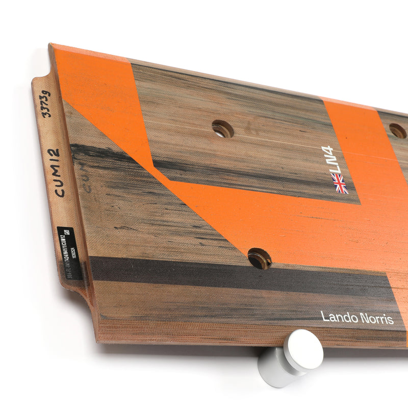 Lando Norris 2024 McLaren F1 Team Race Used Skid Plank Wall Art - Hungarian GP