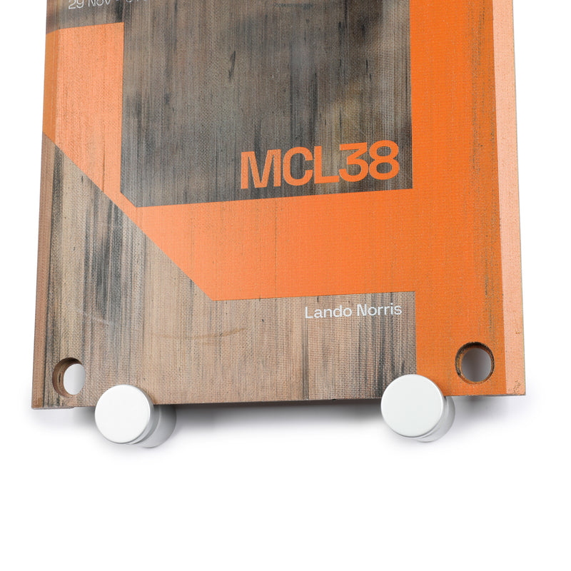 Lando Norris 2024 McLaren Formula One Team Sprint Race Used Front Skid Plank Wall Art - Qatar GP