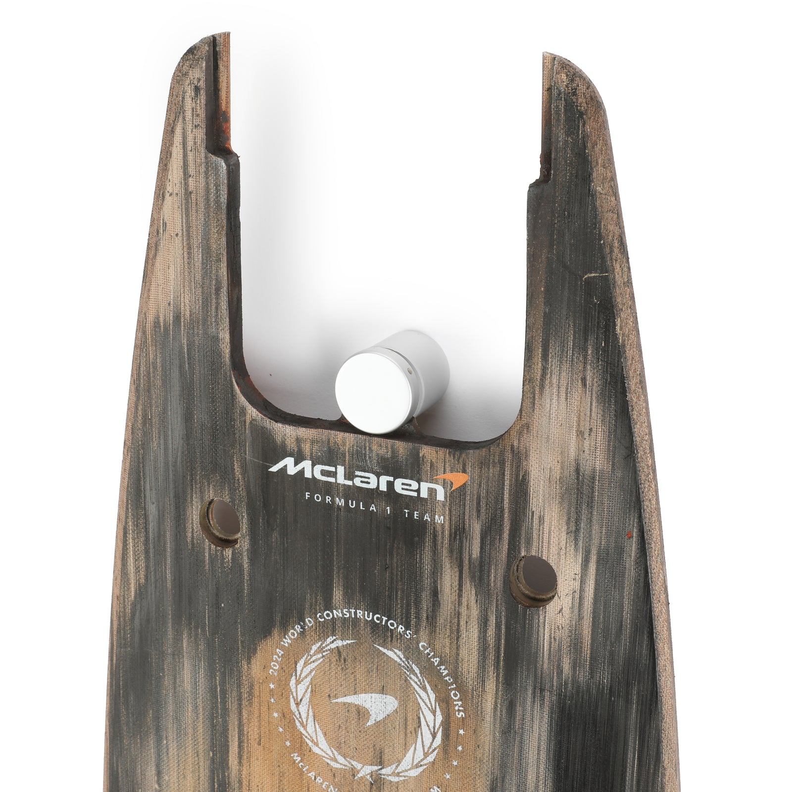 Lando Norris 2024 McLaren Formula One Team Sprint Race Used Front Skid Plank Wall Art - Qatar GP