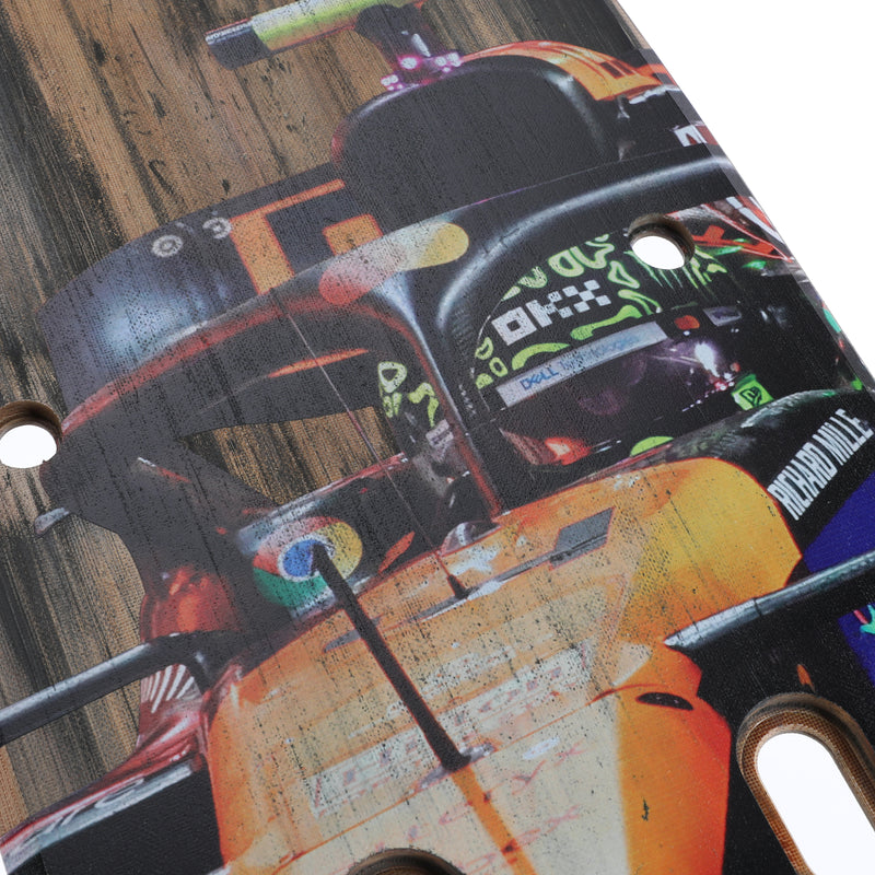 Lando Norris 2024 McLaren Formula One Team Sprint Race Used Front Skid Plank Wall Art - Qatar GP