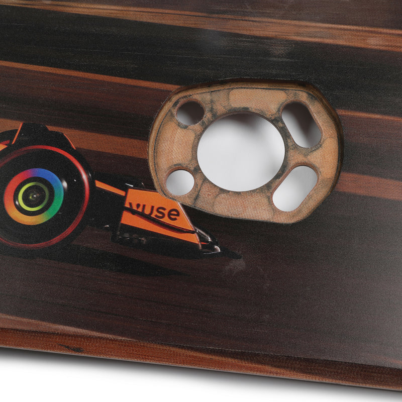 Lando Norris 2024 McLaren Formula One Team Grand Prix Used Rear Skid Plank Wall Art - Bahrain