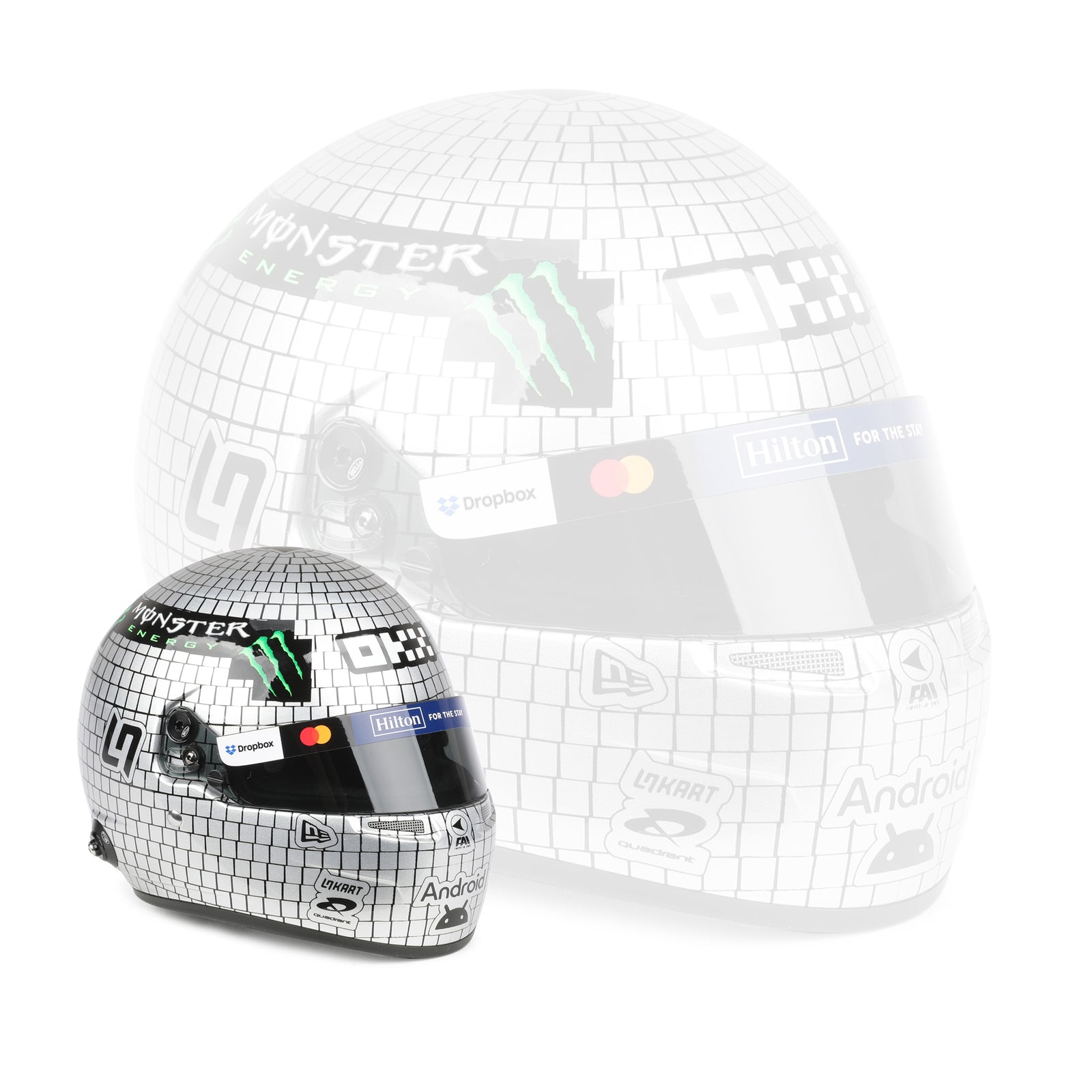 Lando Norris 2025 ‘Disco Ball’ 1:2 Scale Helmet – Miami GP Edition