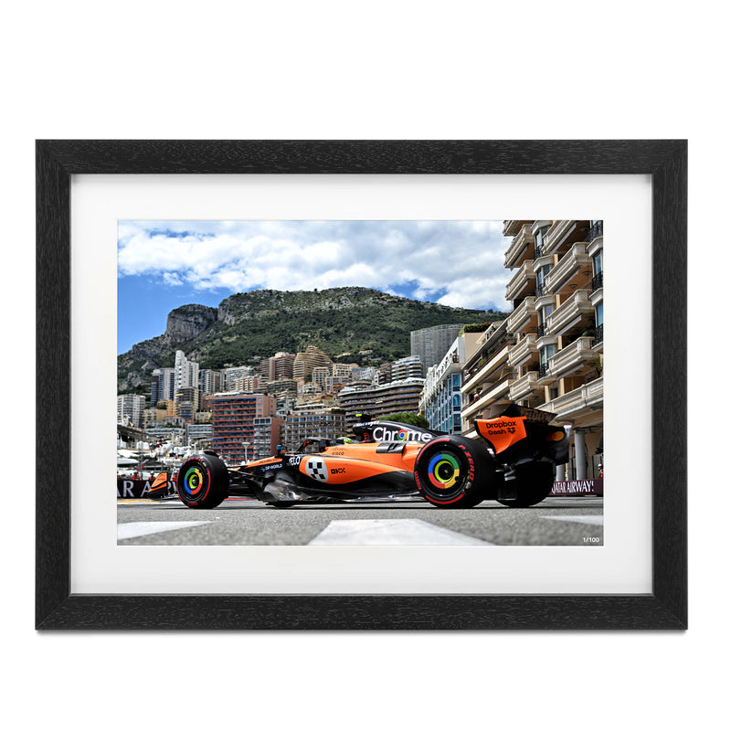 Lando Norris 2025 McLaren Framed Photo - Monaco GP