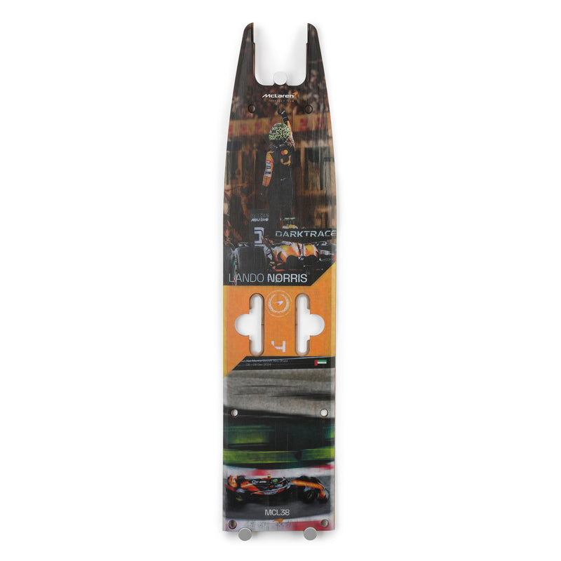 Lando Norris 2025 McLaren F1 Team Grand Prix Used Front Skid Plank Wall Art - Abu Dhabi
